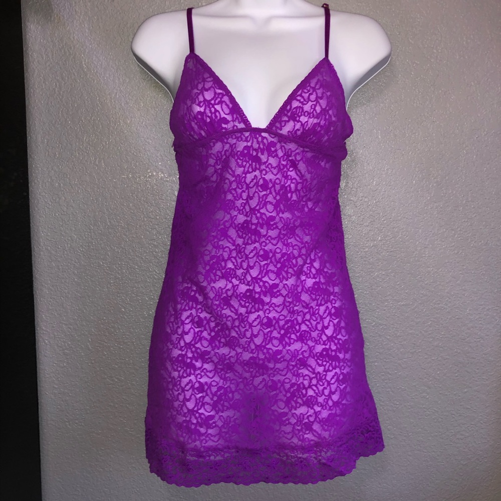 Victoria Secret Lacey bodycon lingerie slip dress
